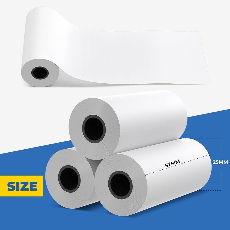 Topdon 2 1/4" x 2.0' Thermal Paper Cash Register POS Receipt Paper (10 Rolls) - Image 2